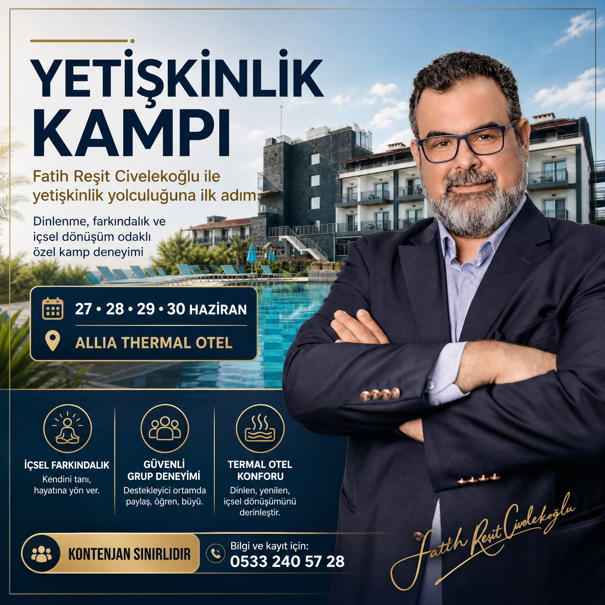 Fatih Hoca ile 4. Yetişkinlik Kampı Tekli Oda(E)